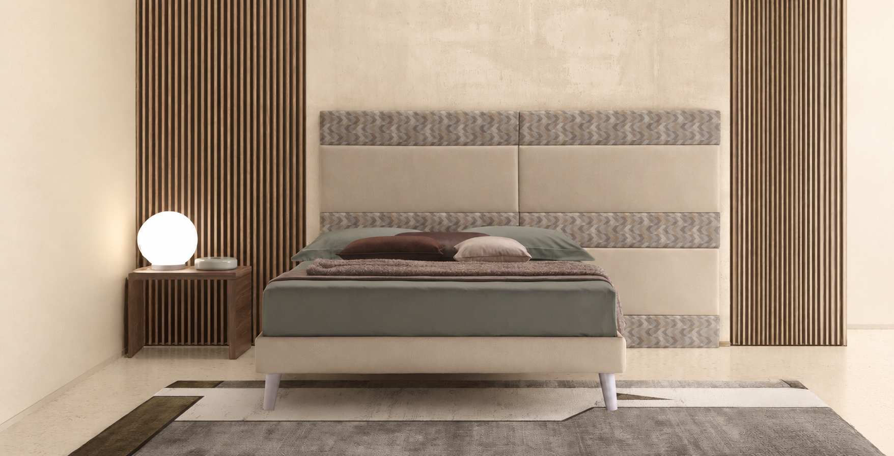 Boiserie Kimberly con sommier, ambientazione originale del catalogo