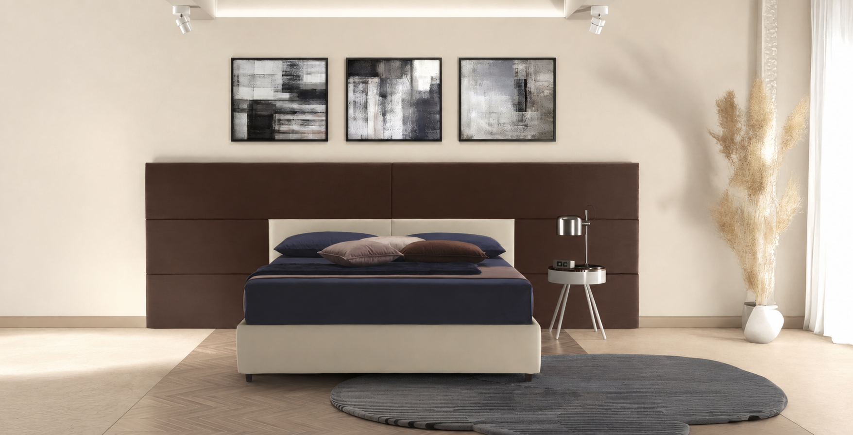 Boiserie Natalie con sommier, ambientazione originale del catalogo