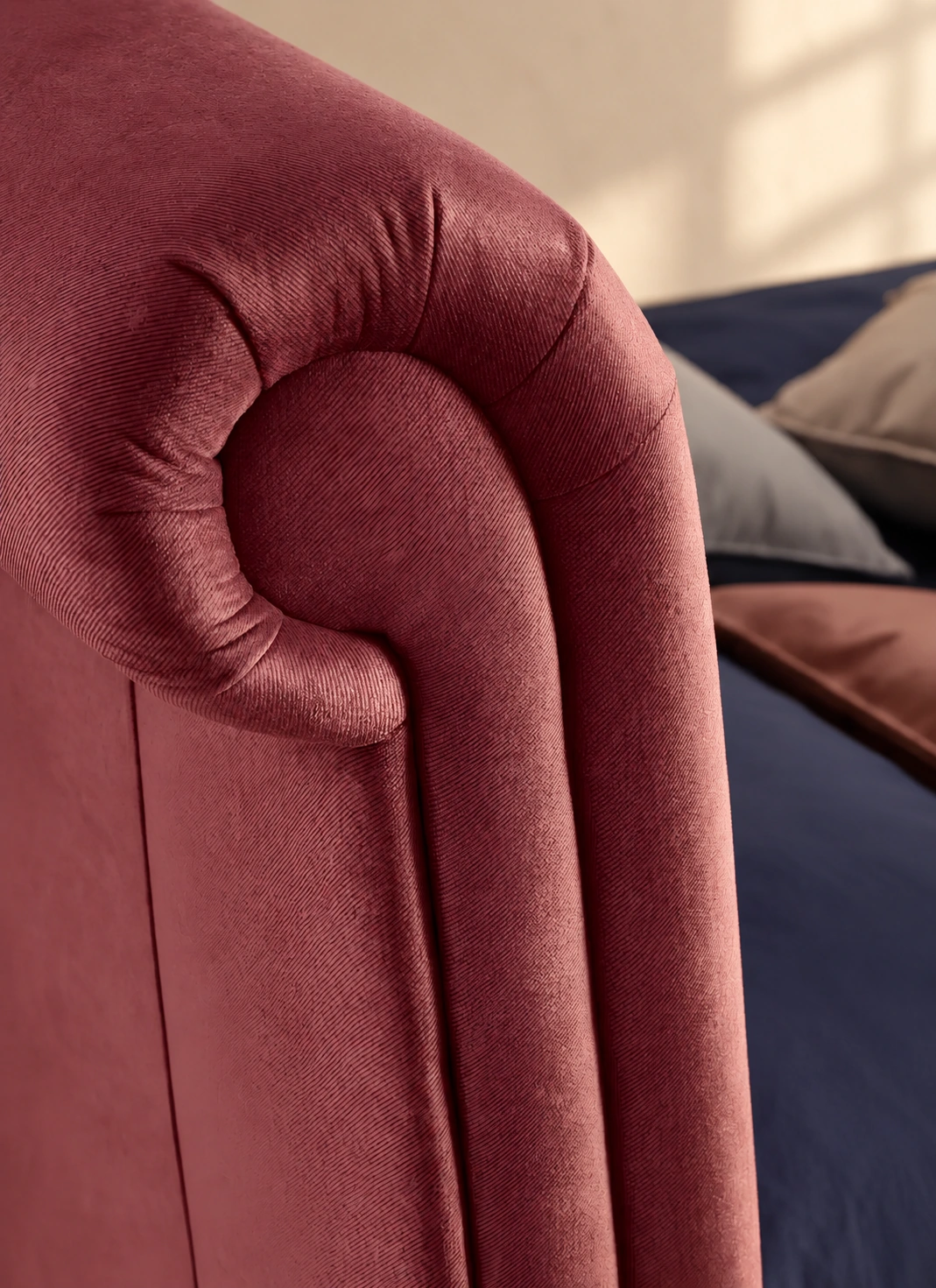 Detail of the Pamela bed headboard