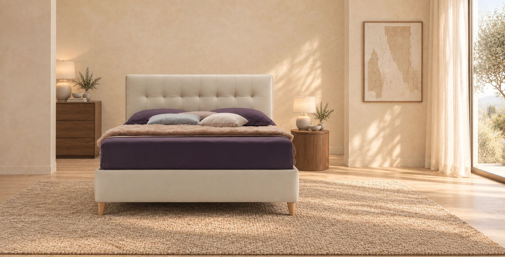 Letto Clara in una nuova ambientazione luminosa