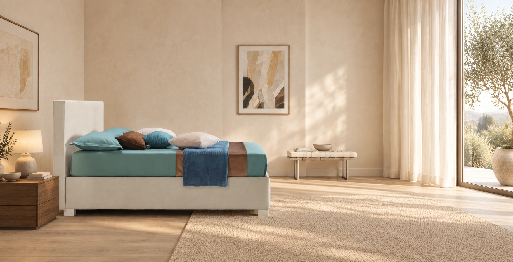 Letto Fiona in una nuova ambientazione luminosa