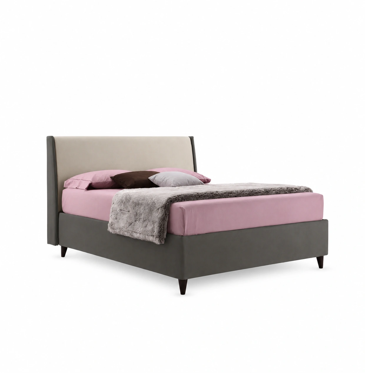 Cama Megan sobre fondo blanco