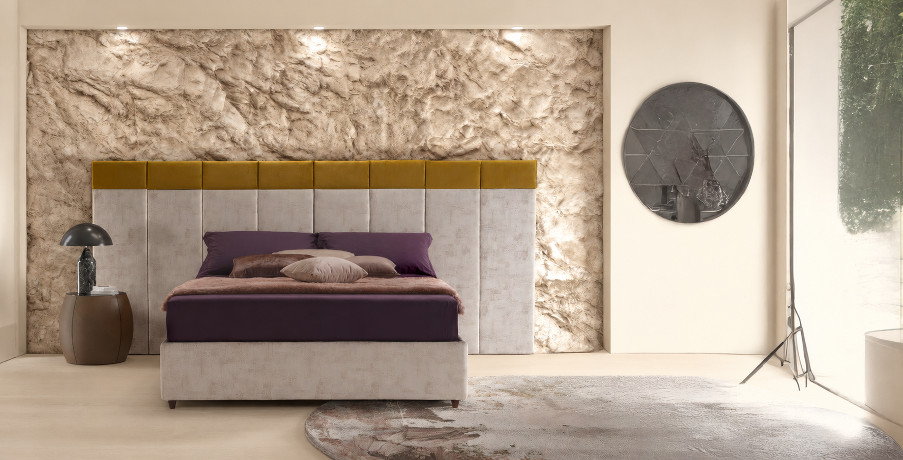 Boiserie Karen con sommier, ambientazione originale del catalogo