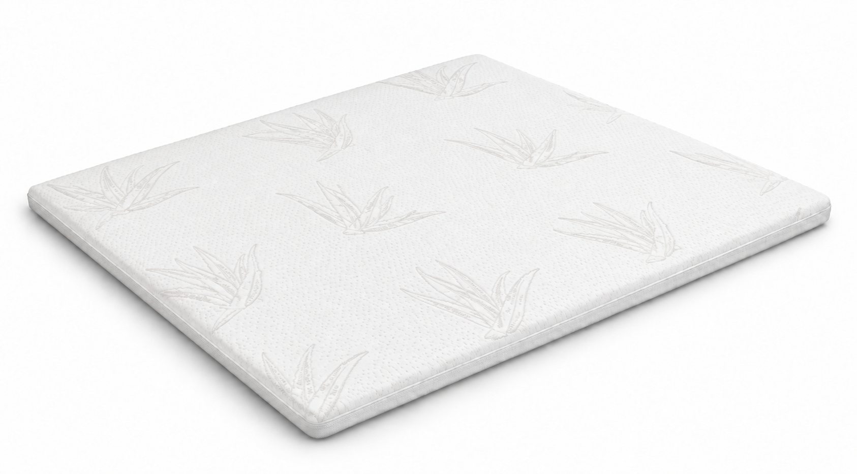 Full view of Aloe topper, slim profile