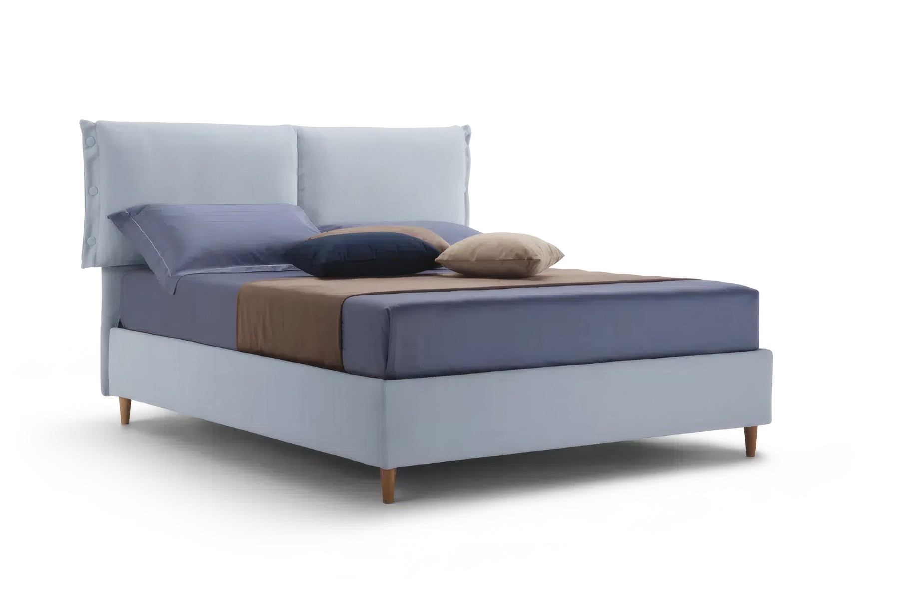 Vista del modelo Olivia y de la estructura de cama